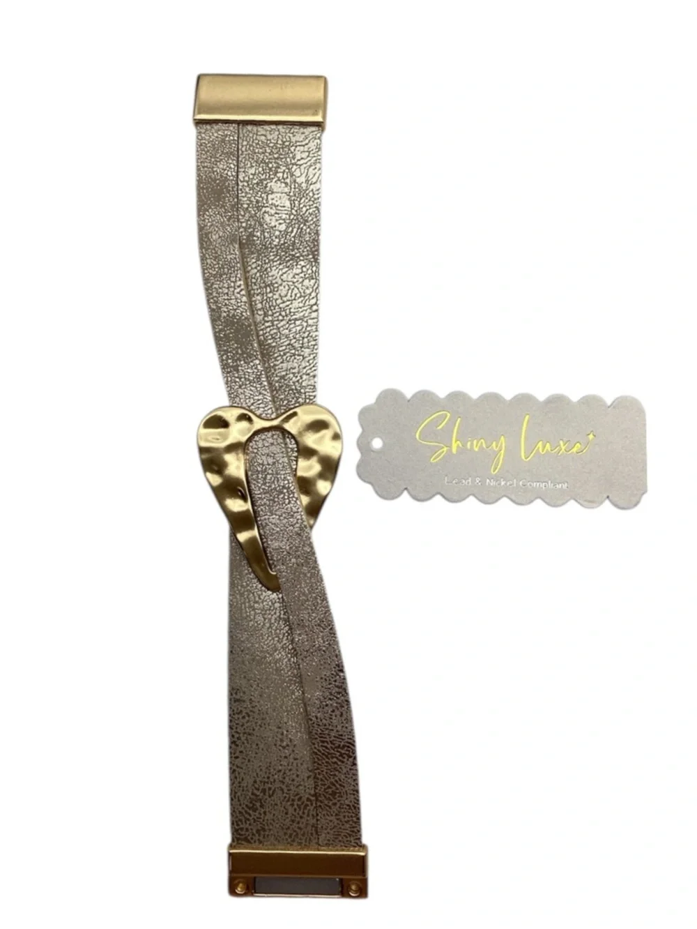 Shiny Luxe City Embrace Gold Double Strand Magnetic Bracelet (NWT)